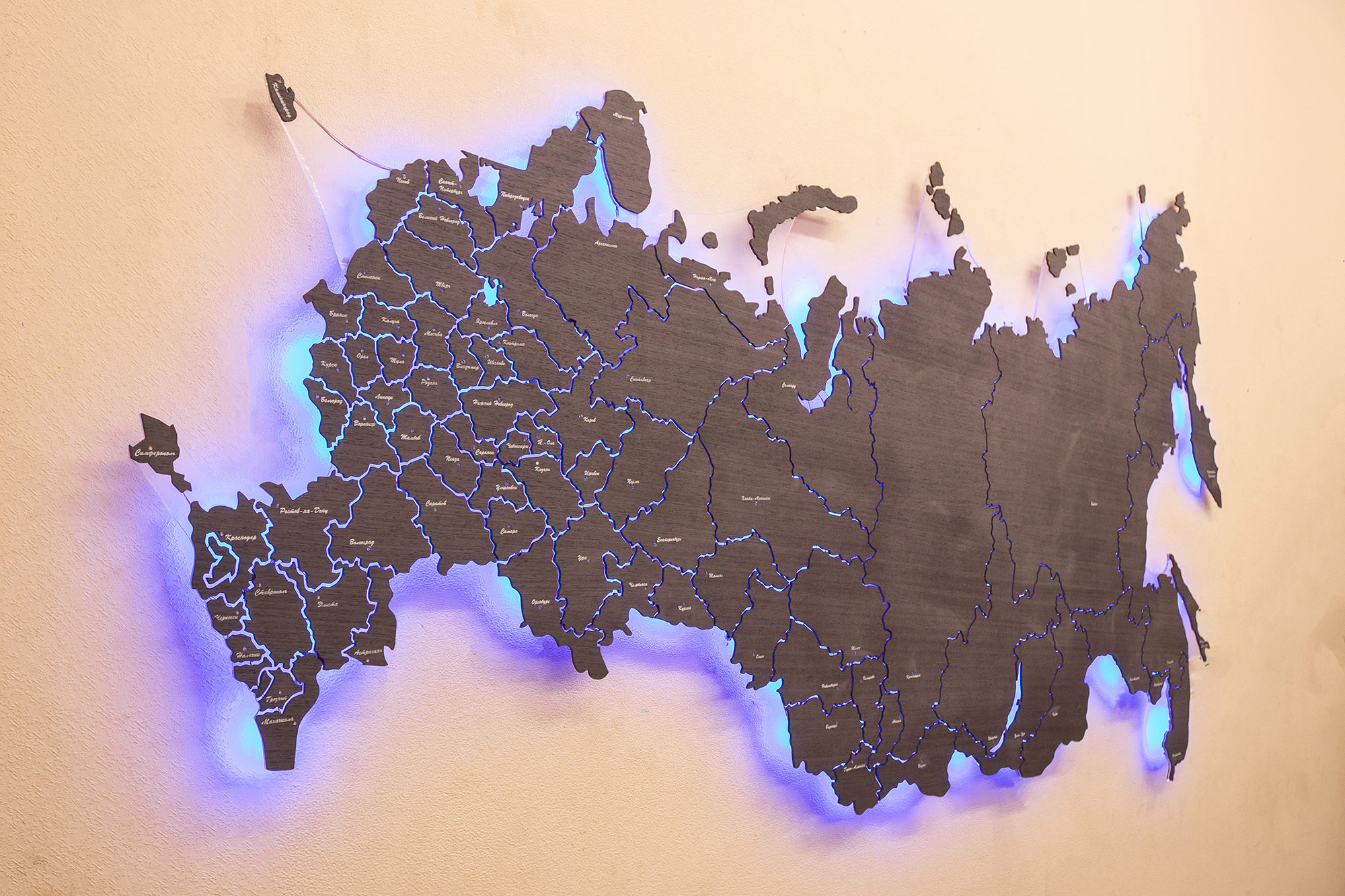 Карта России 3d модель