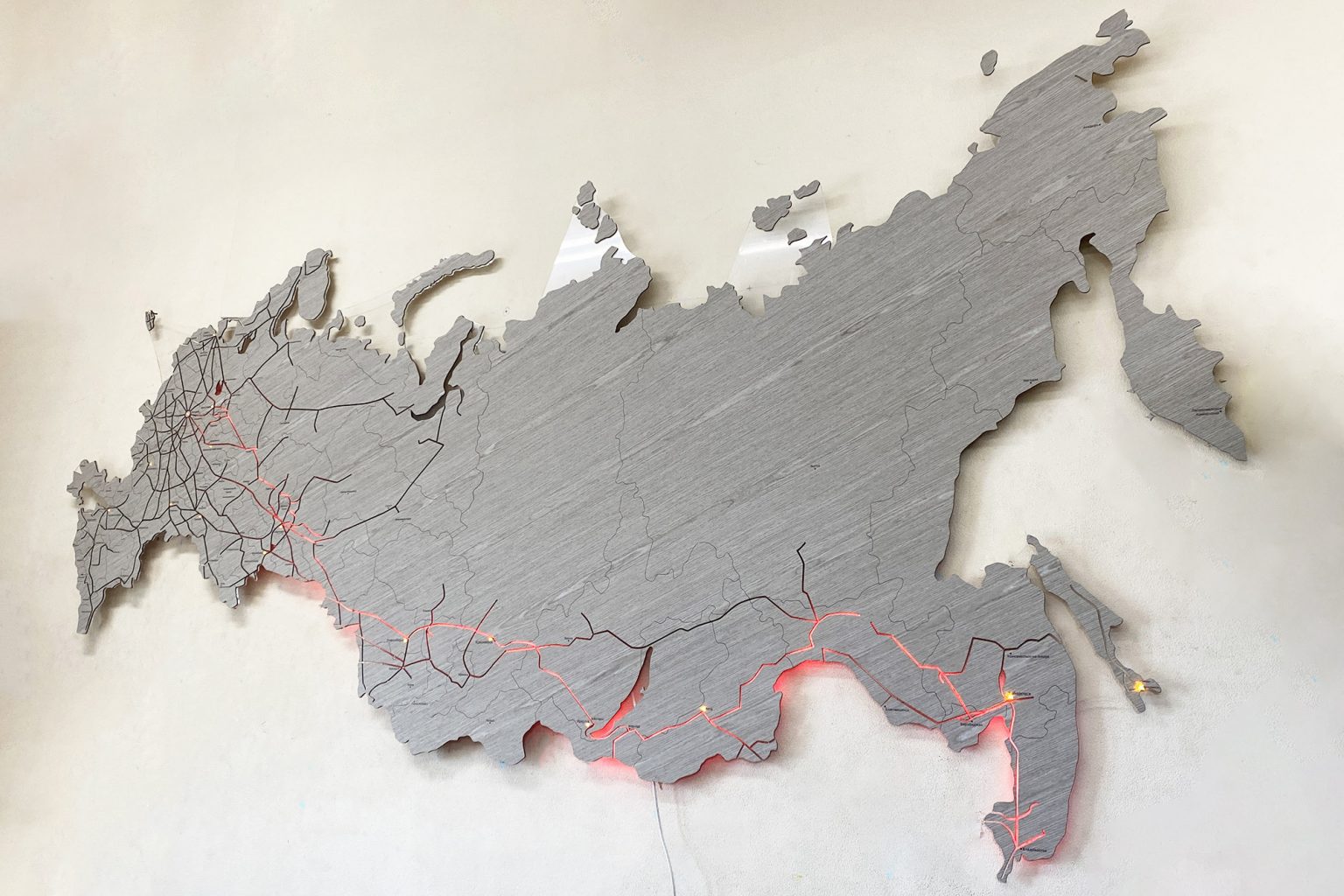 Карта России из дерева - серия Elite | Wooden Print