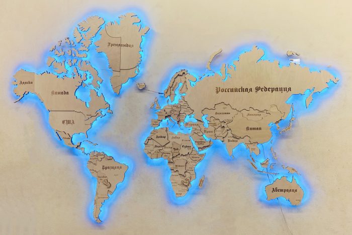 Многоуровневая карта мира из Берёзы